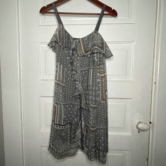 Doe & Rae Ruffle Side-Tie Sleeveless Tunic/Dress - Picture 1 of 12